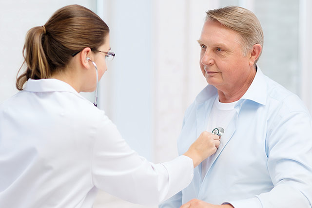 Middle age man waiting for the Doctor